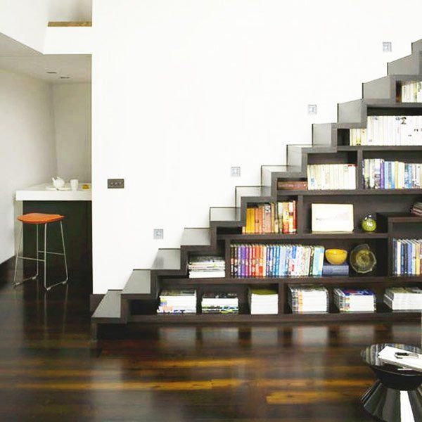 under the stairs