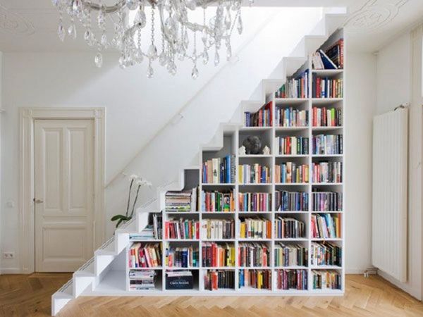 under the stairs
