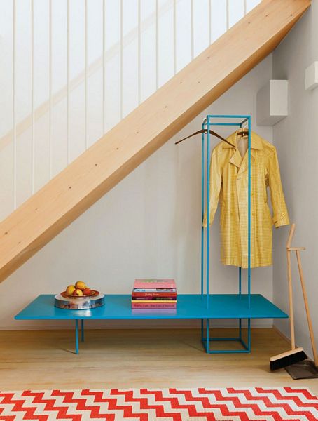under the stairs