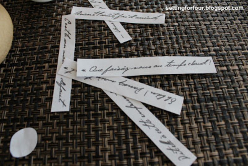 DIY French Script Easter Eggs