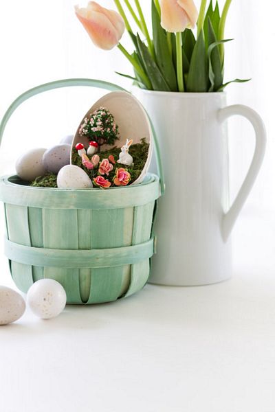 DIYBunnyGardenEasterBasket