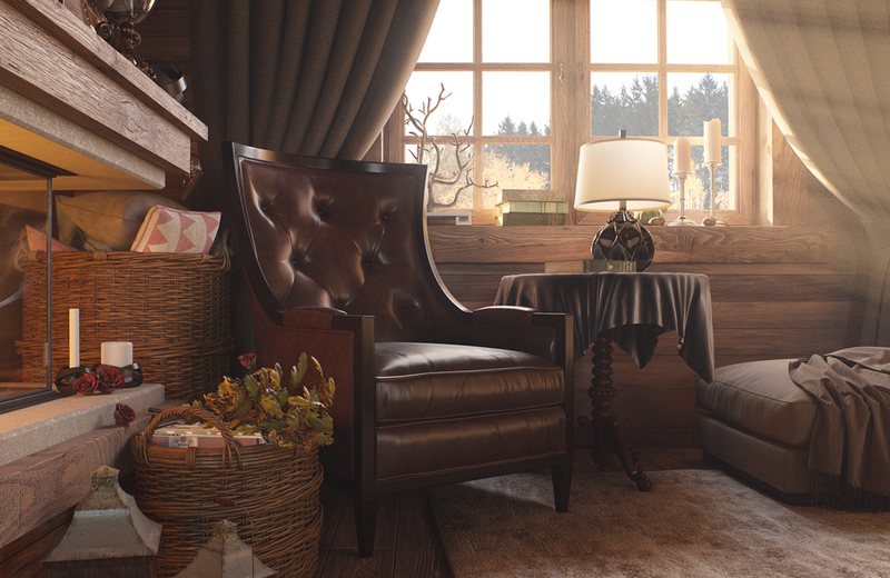 Chalet in the Red Bor by Andrey Mazyrov