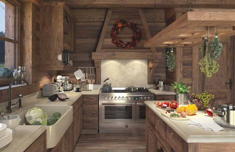 Chalet in the Red Bor by Andrey Mazyrov