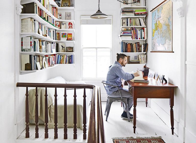 Don't Waste an Inch Ideas for Using a Really Narrow Room