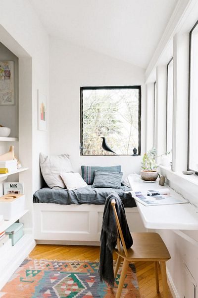Don't Waste an Inch Ideas for Using a Really Narrow Room