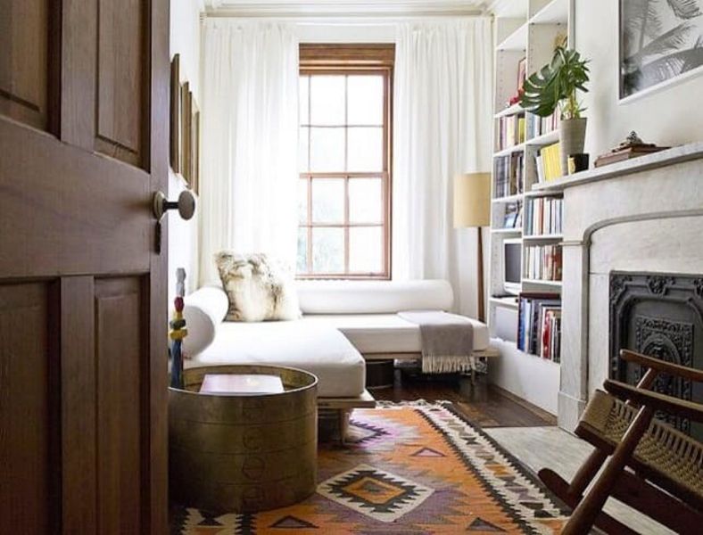Don't Waste an Inch Ideas for Using a Really Narrow Room