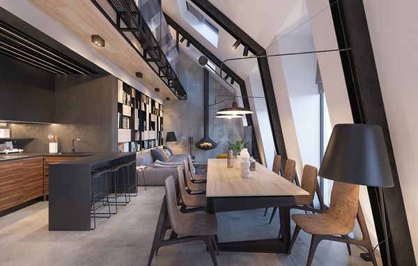 kitchen in loft