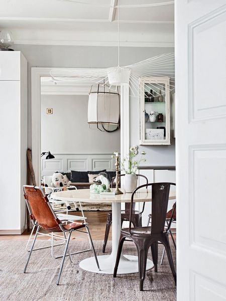 A Swedish apartment filled with vintage finds