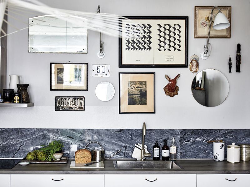 A Swedish apartment filled with vintage finds