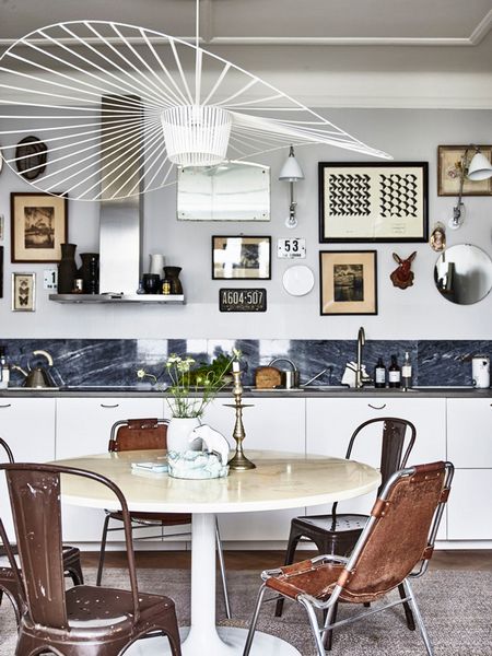 A Swedish apartment filled with vintage finds