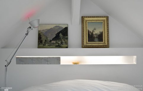 Image showcasing A stylish apartment with exposed beams - AboutDecorationBlog