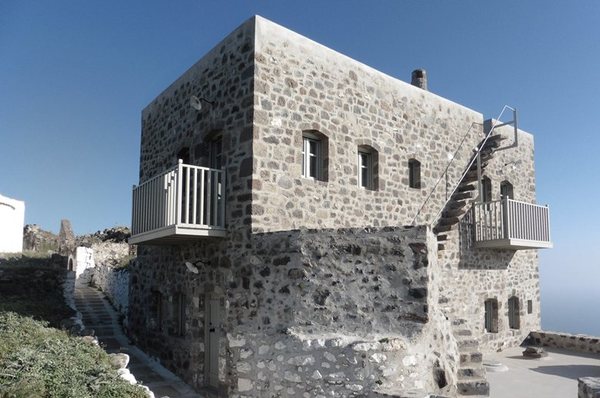 Traditional house restoration in Emporeios Settlement Castle.