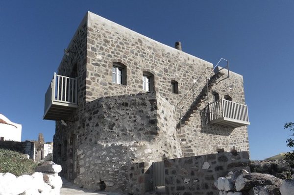 Traditional house restoration in Emporeios Settlement Castle.