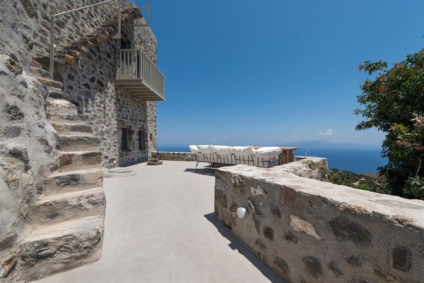 Traditional house restoration in Emporeios Settlement Castle.
