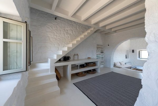 Traditional house restoration in Emporeios Settlement Castle.