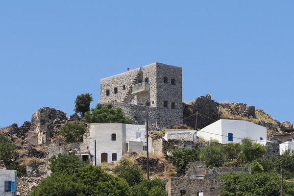 Traditional house restoration in Emporeios Settlement Castle.