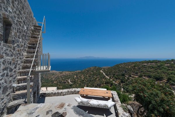 Traditional house restoration in Emporeios Settlement Castle.