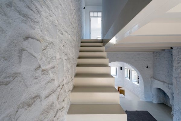 Traditional house restoration in Emporeios Settlement Castle.