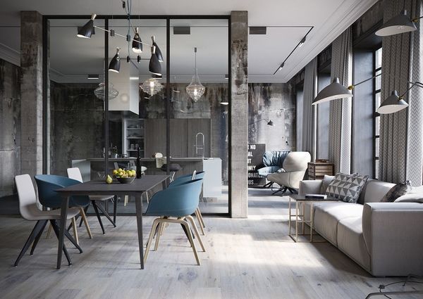 Industrial Loft by Denis Krasikov