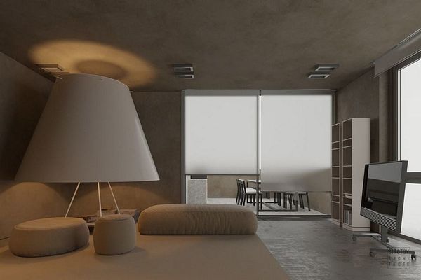 A minimalist apartment in Kiev by Sirotov Architects