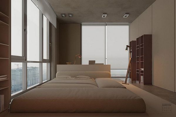 A minimalist apartment in Kiev by Sirotov Architects