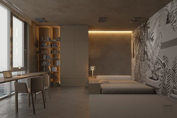 A minimalist apartment in Kiev by Sirotov Architects