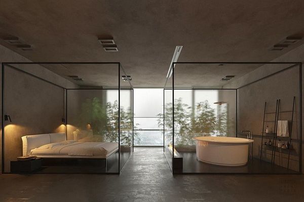 A minimalist apartment in Kiev by Sirotov Architects