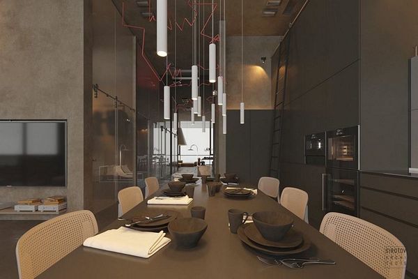 A minimalist apartment in Kiev by Sirotov Architects