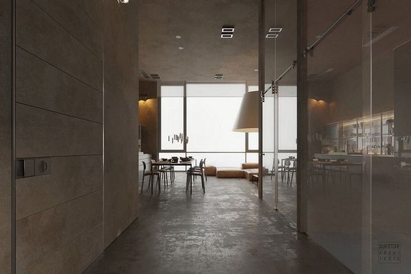 A minimalist apartment in Kiev by Sirotov Architects
