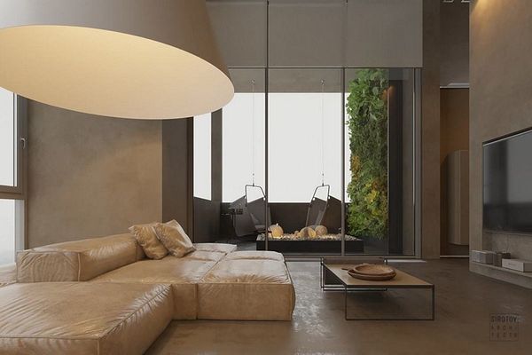 A minimalist apartment in Kiev by Sirotov Architects
