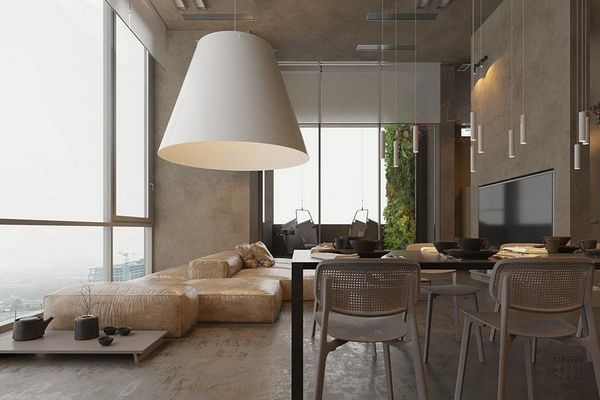 A minimalist apartment in Kiev by Sirotov Architects