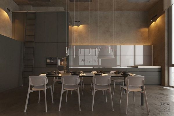 A minimalist apartment in Kiev by Sirotov Architects