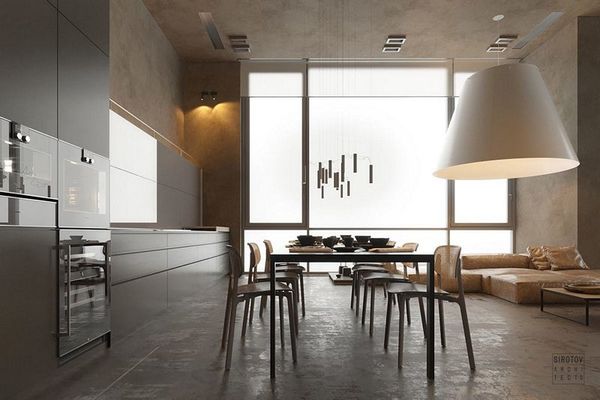 A minimalist apartment in Kiev by Sirotov Architects