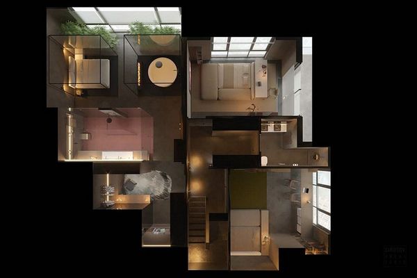 A minimalist apartment in Kiev by Sirotov Architects