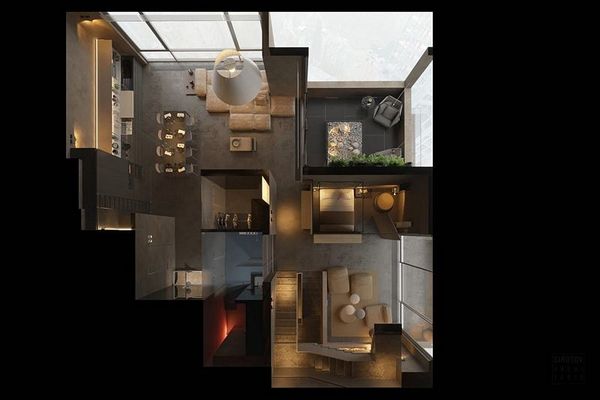 A minimalist apartment in Kiev by Sirotov Architects