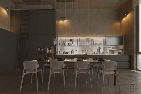 A minimalist apartment in Kiev by Sirotov Architects