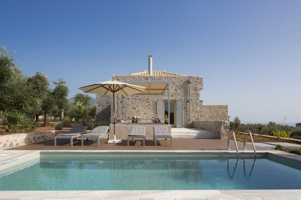 Villas on an olive grove in Mani