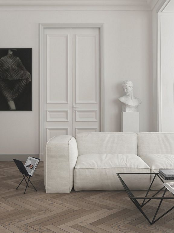 An apartment of 400m2, located on Paseo de Gracia