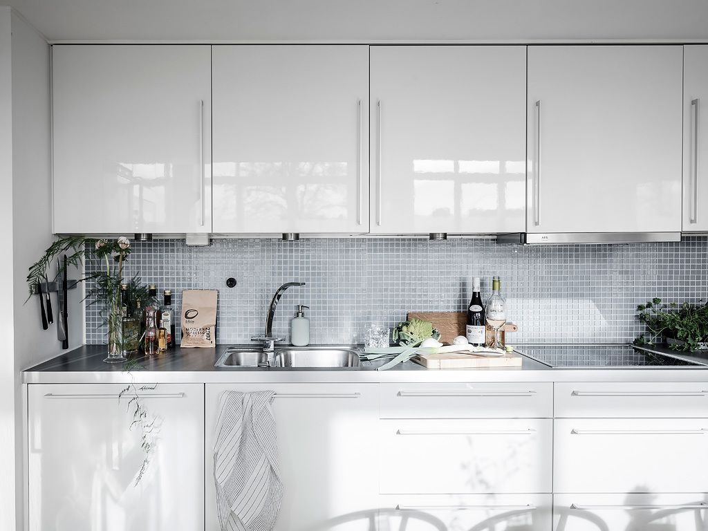 An eclectic studio in black and white hues