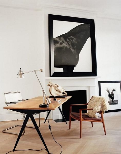 An elegant minimalist home which balance between old and new