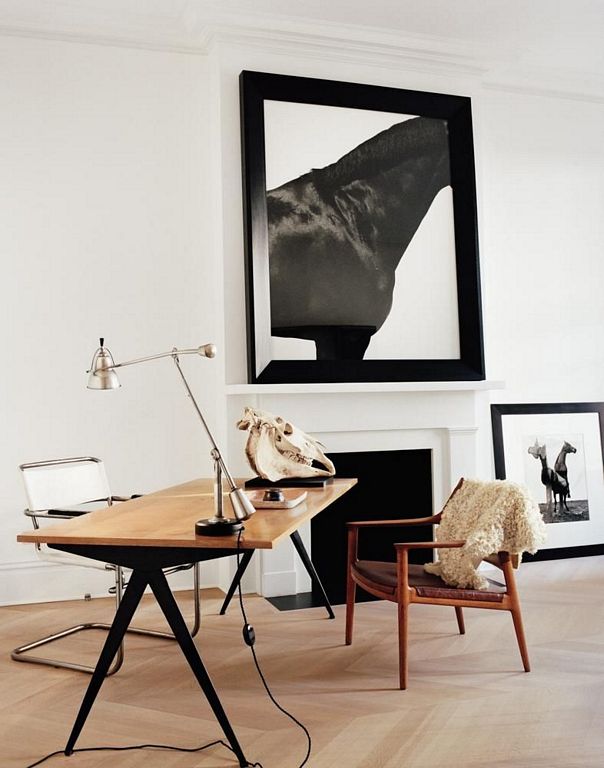 An elegant minimalist home which balance between old and new
