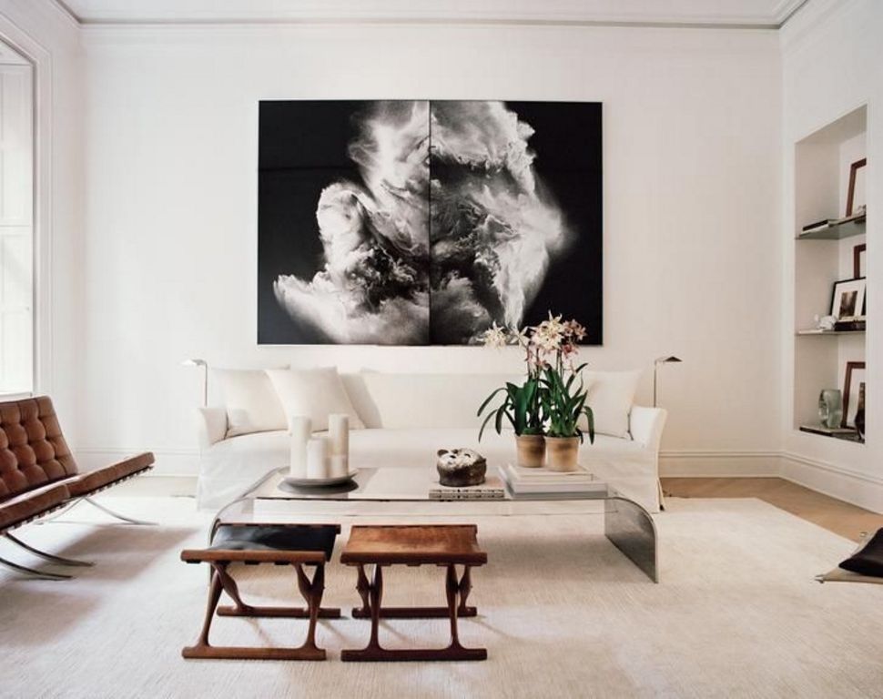 An elegant minimalist home which balance between old and new