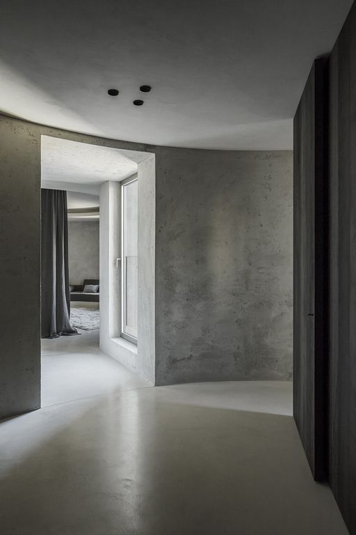 Α concrete silo apartment in Antwerp
