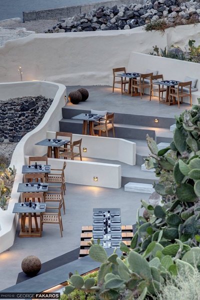 ASEA Restaurant in Oia , Santorini