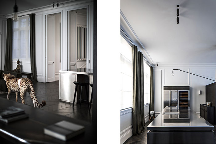 Αn impressive apartment in Paris by Frederic Berthier