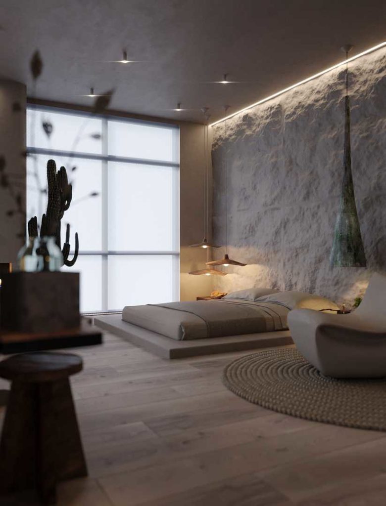 Bila Wabi Sabi Apartment by Sergey Makhno Architects