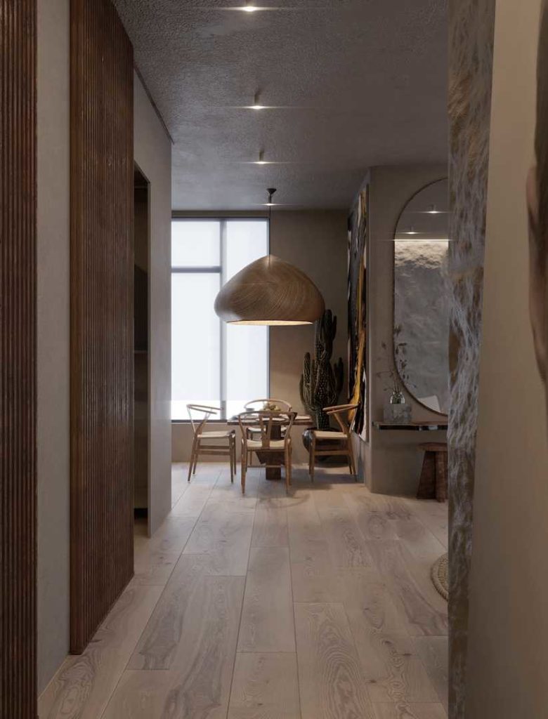 Bila Wabi Sabi Apartment by Sergey Makhno Architects