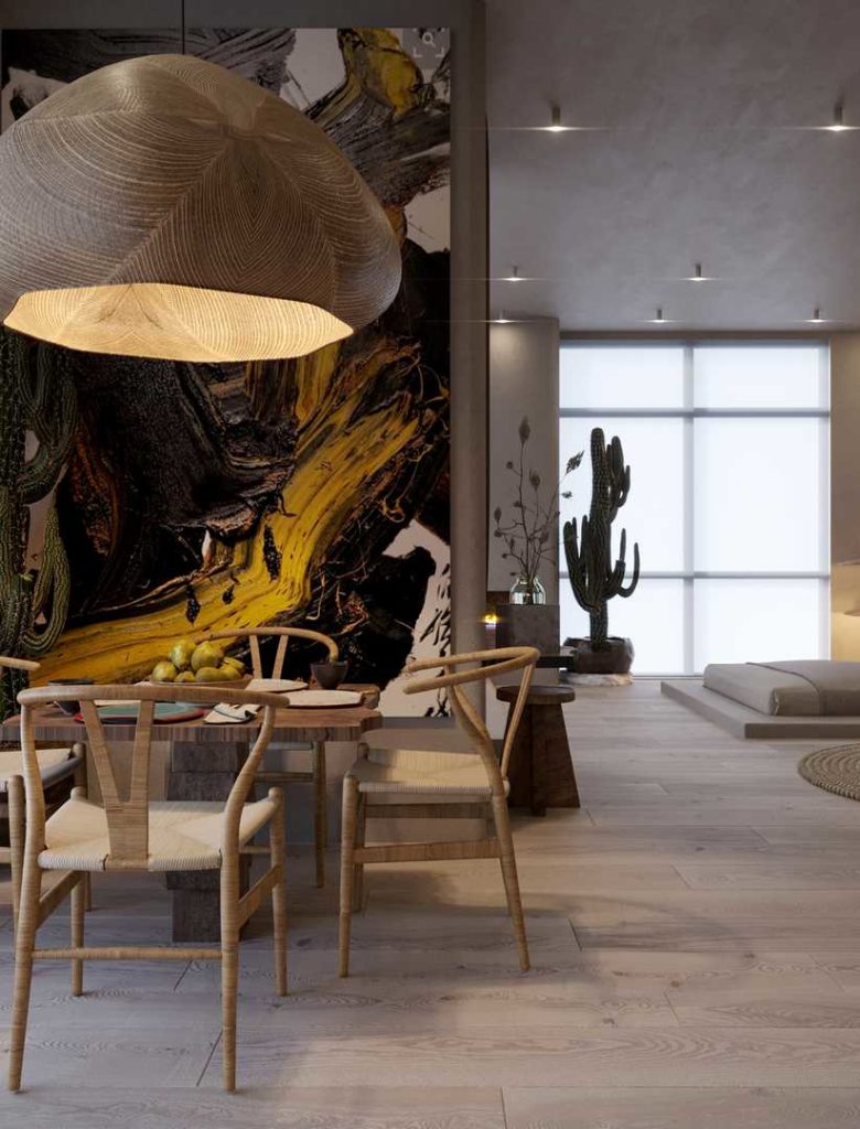 Bila Wabi Sabi Apartment by Sergey Makhno Architects