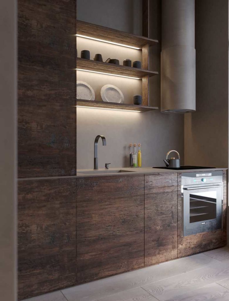 Bila Wabi Sabi Apartment by Sergey Makhno Architects