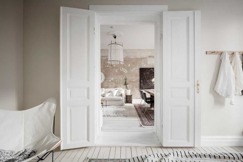 Gorgeous Old Plaster Wall In a Swedish Apartment